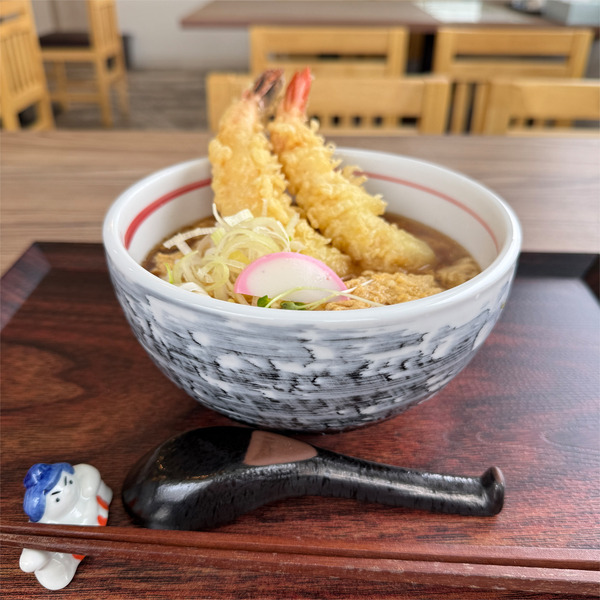 01えび天とじそば・2本(1600円)