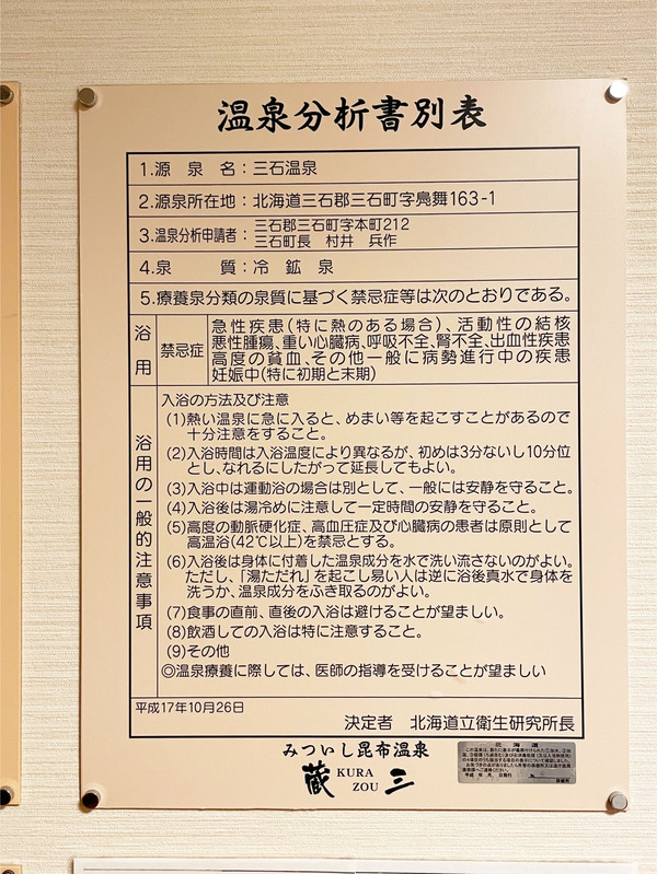 11温泉分析書別表