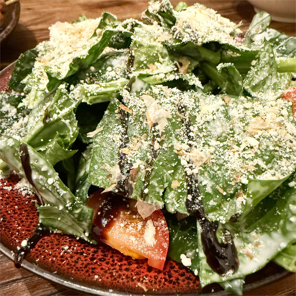 14ほうれん草のシーザーサラダ・ハーフ(500円)