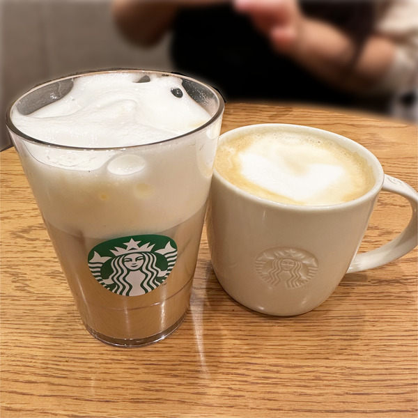 01アイスカプチーノ・Tall(495円)・ホットカプチーノ・Short(455円)