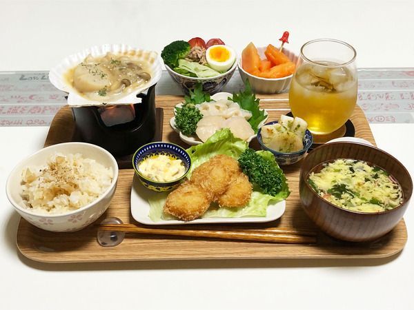 02ホタテ尽くし定食