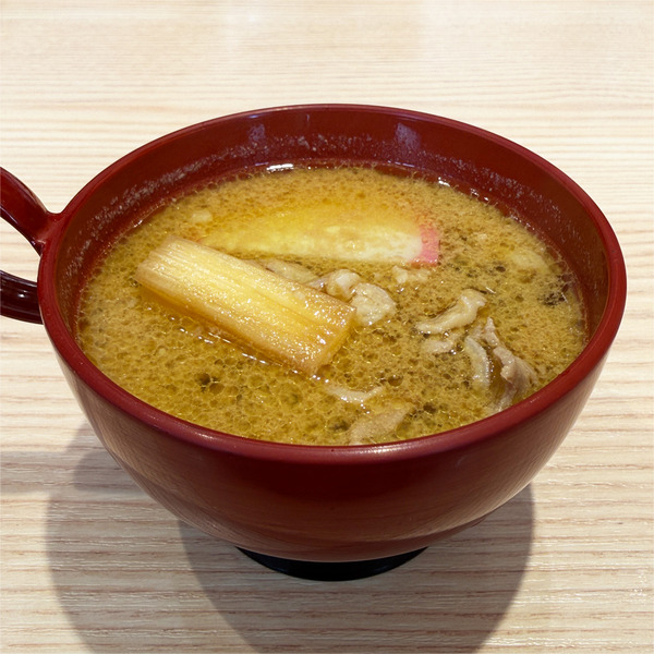 10釧路名物かしわ汁(345円)