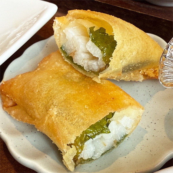 03長芋と大葉とチーズの春巻き