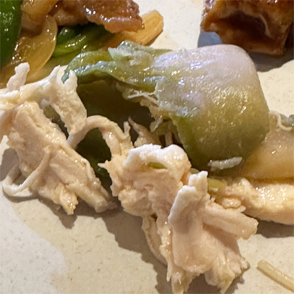 09たたき胡瓜と蒸鶏のザーサイ和え