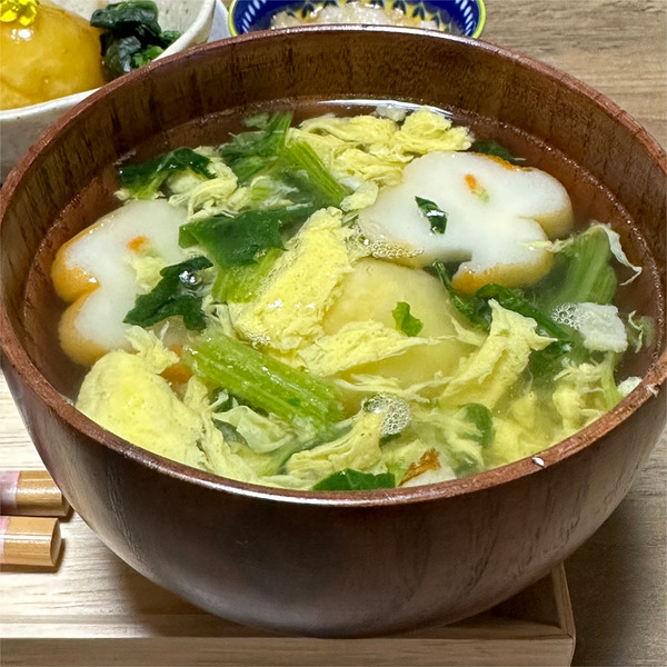 13いも団子入りかきたま汁