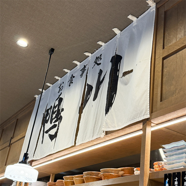 08お食事処鴨川の暖簾