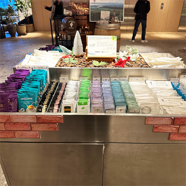 35アメニティやドリンクなどはロビーにあります