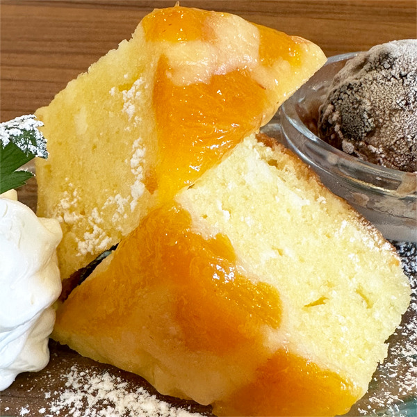 08桃のパウンドケーキ