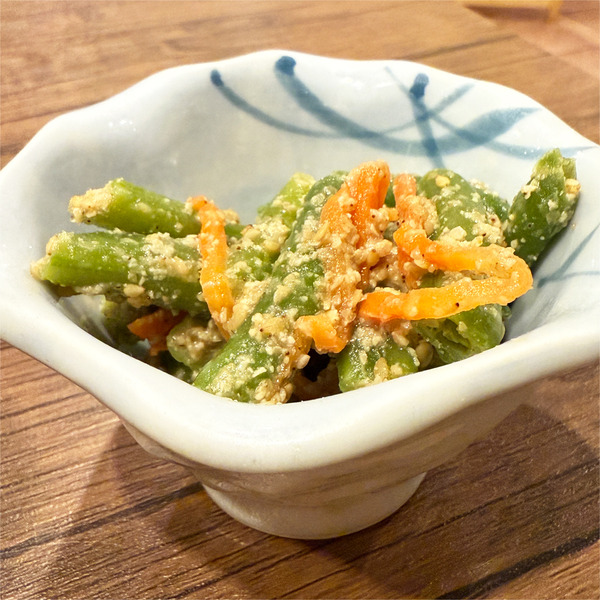 05いんげんと人参の胡麻和え