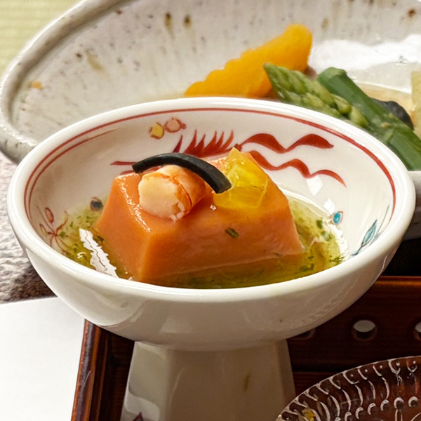 03【先付】とまと豆腐おくら摺り流し