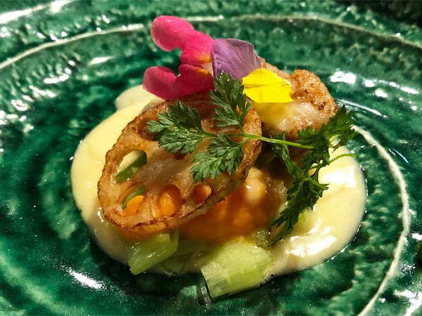 08魚料理2：白老産あんこうのソテー