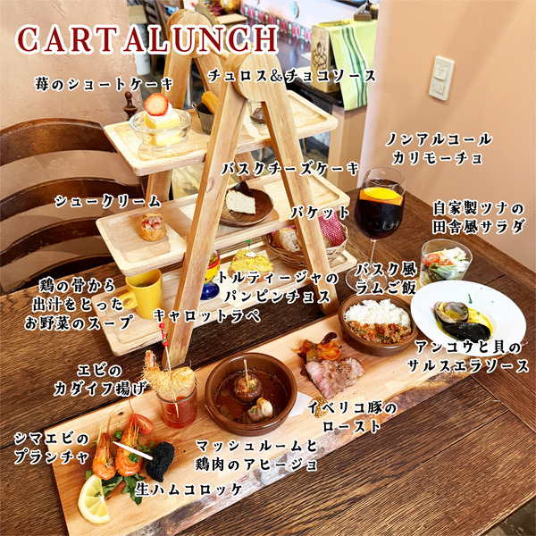 01CARTALUNCH(2750円)・ノンアルコールカリモーチョ(450円)
