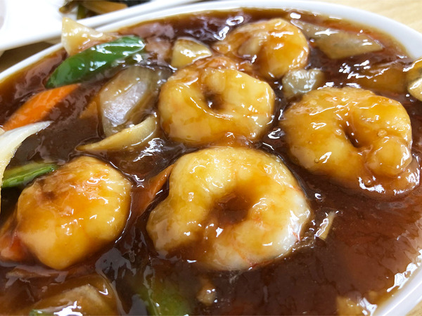 02週替わりランチ(900円)エビの甘酢ソース