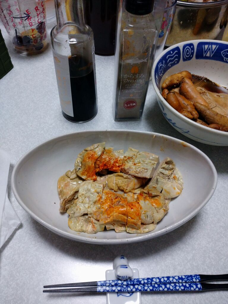 カレイの煮付けとあん肝ポン酢 徒然日記