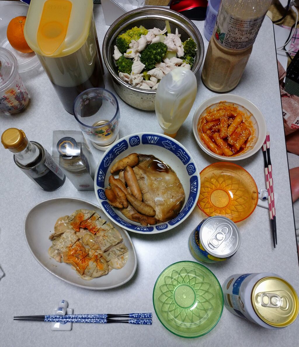 カレイの煮付けとあん肝ポン酢 徒然日記