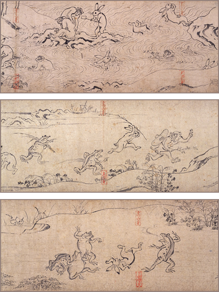 鳥獣戯画がやってきた かぐやひめのぼちぼちいこか日記
