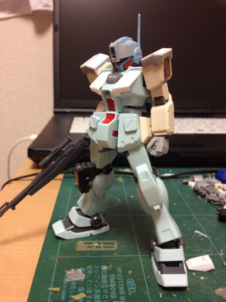 1 144ジムスパルタン製作 2 ジムプラ製作記