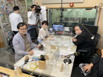 金沢つどいの怪収録現場