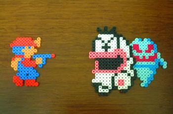 ドット絵との相性は抜群 アイロンビーズでマリオなどゲームキャラクターを再現 ゲーム動画センター