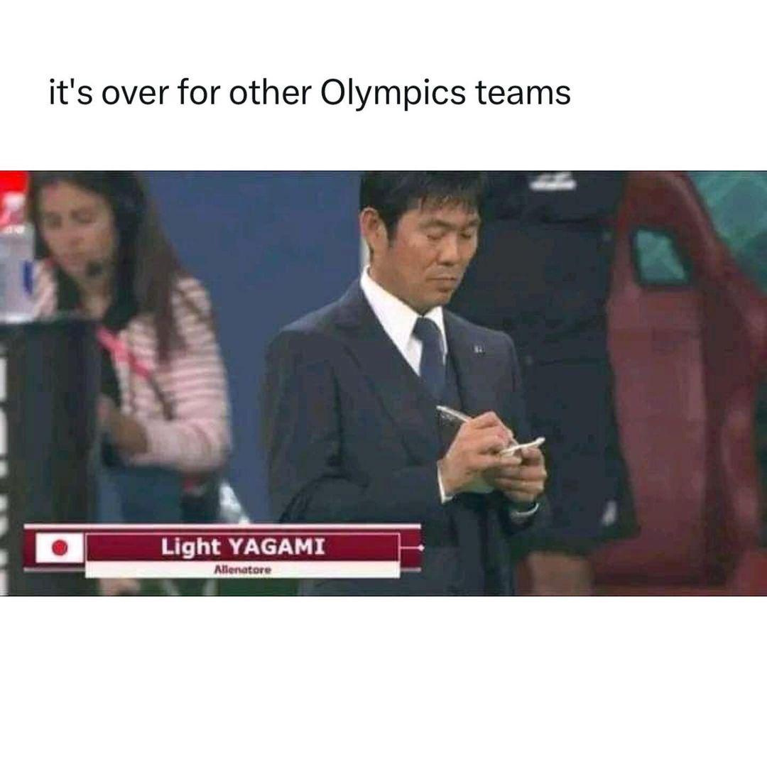 【海外の反応】森保監督のミーム画像、パリ五輪でもこすられる「体操男子団体で発動したな」