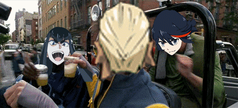 キルラキル 8話 俺の涙は俺が拭く 海外の感想 かいがいの