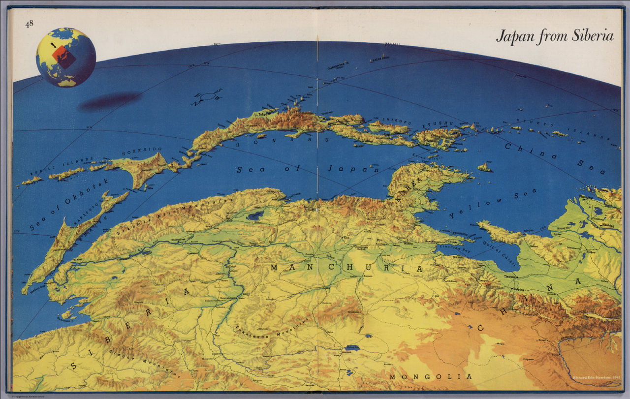 （地図）シベリアから見た日本列島（海外の反応） 海外のお前ら 海外の反応