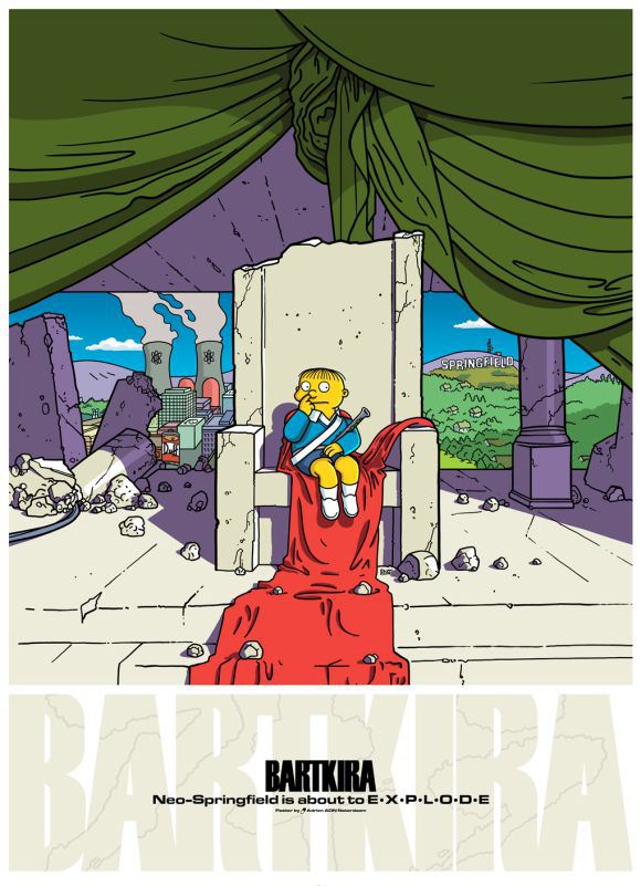 東京でAKIRAをシンプソンズ風に描く「Bartkira」の展示会が開催（海外