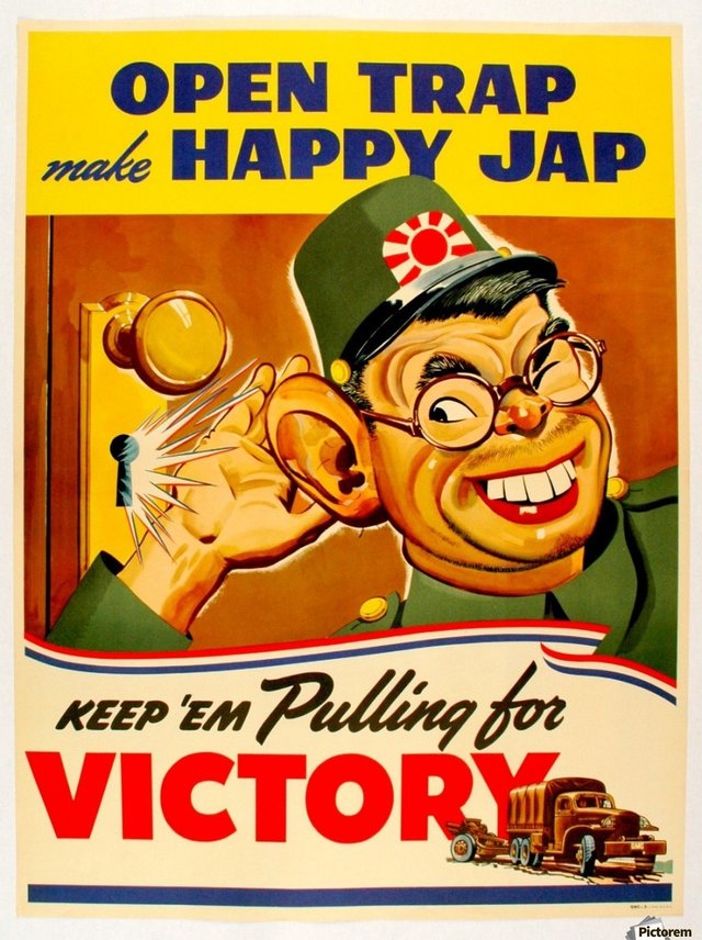 1942年頃制作されたアメリカの反日プロパガンダポスター 海外の反応 海外のお前ら 海外の反応