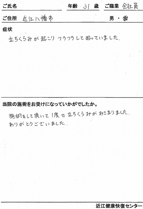 s-立ちくらみ　フラフラ