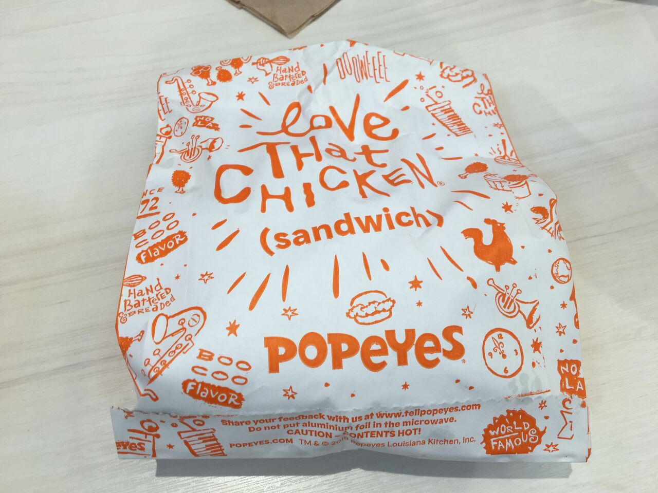 アメリカグルメ ポパイズのチキンサンドを食べてみました 会計士女子のキラキラ日記