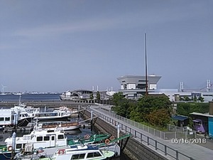 大桟橋を臨む