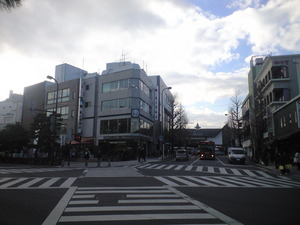 2011年1月13日鎌倉駅前ロータリー