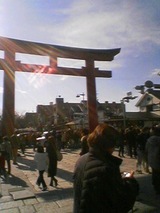 2007Jan7八幡宮前信号のところ