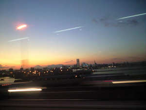 2011年1月18日夕暮れの富士山