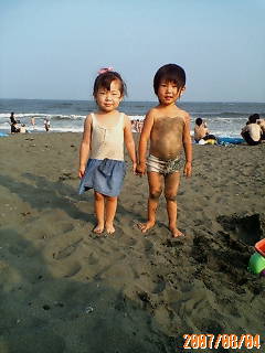 かほしゃんと海