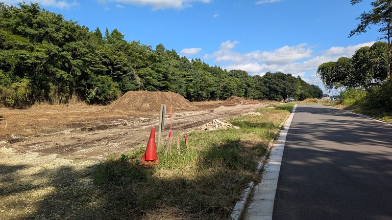「こんぶくろ池自然博物公園」南側115街区の造成工事状況（2026年10月1日）