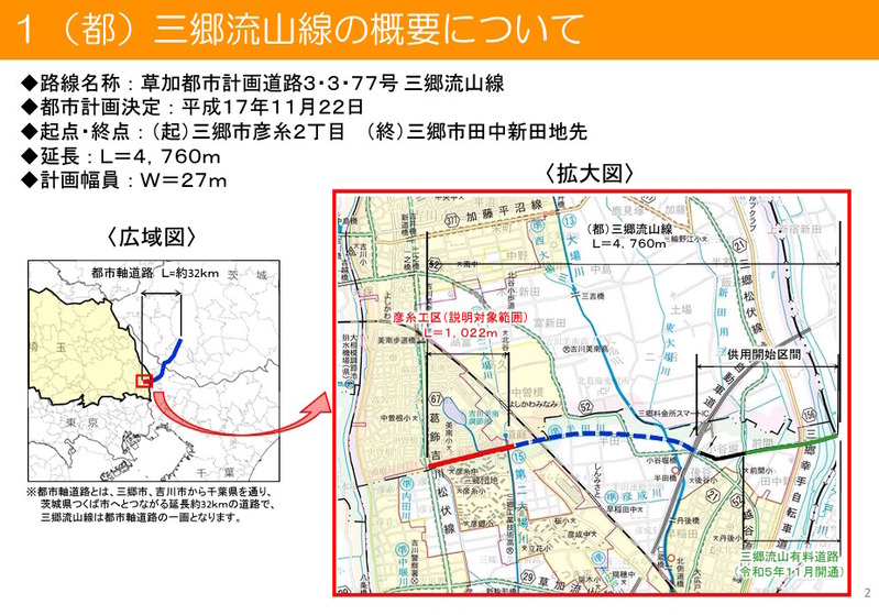 三郷流山線(彦糸工区)