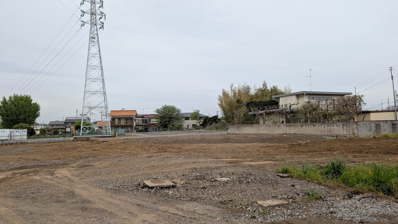 流山市駒木台の「宇宙センター 流山店」跡地の工事状況（2026年4月22日）