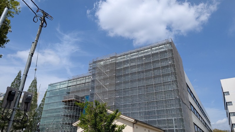 三井不動産の賃貸ラボ&オフィス「三井リンクラボ柏の葉2」の工事状況（2026年4月13日）