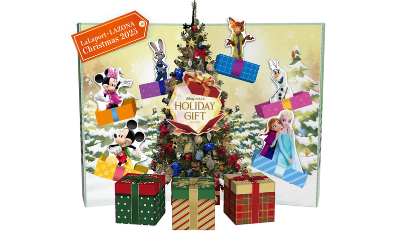 「ららぽーと柏の葉」でディズニー・ピクサーをテーマにしたホリデーイベント「Disney PIXAR HOLIDAY GIFT」が12月1日から開催