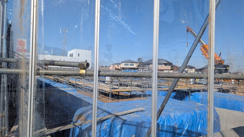 国道16号線沿いのカーディーラー「BMW 柏」の工事状況（2026年2月4日）