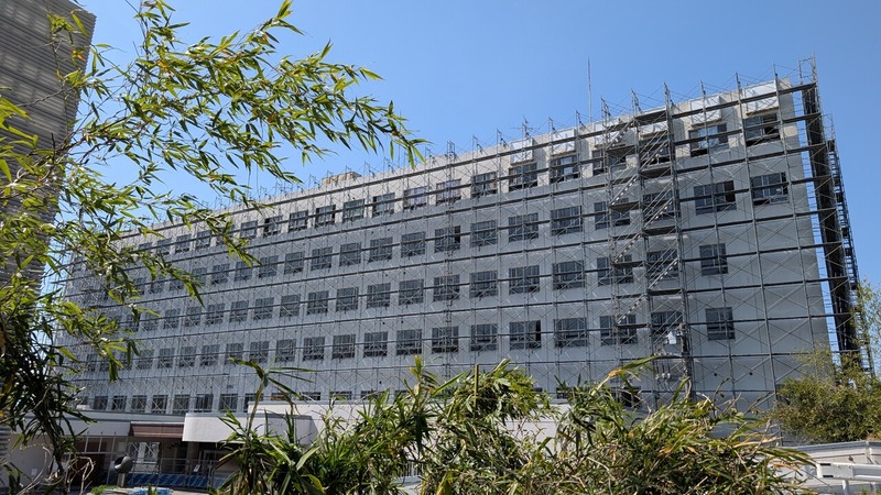 流山市下花輪の「旧東葛病院」の解体工事が開始