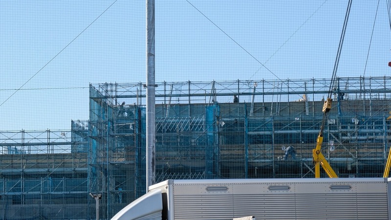 「（仮称）柏市こども・若者相談センター」の建設工事状況（2026年1月17日）