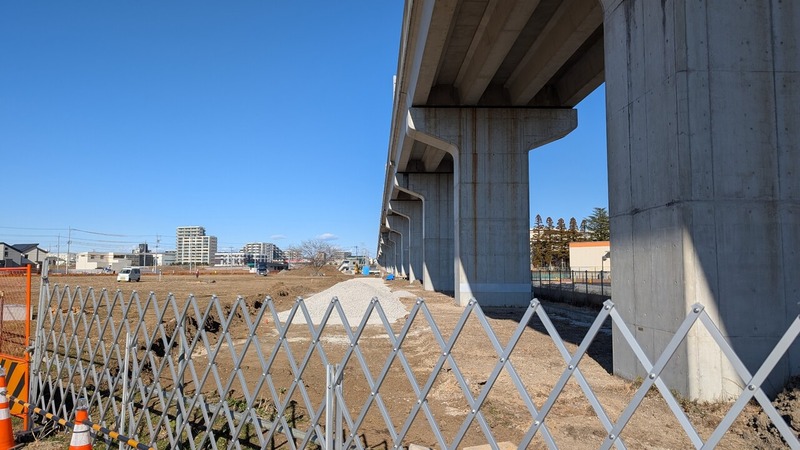 「柏の葉キャンパス」の「2号近隣公園」の工事状況（2026年1月14日）