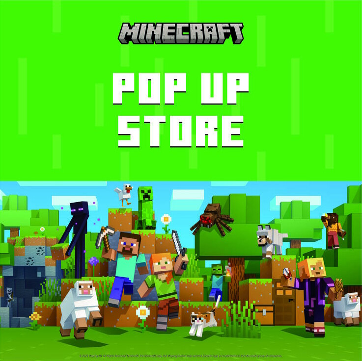 MINECRAFT POP UP STORE