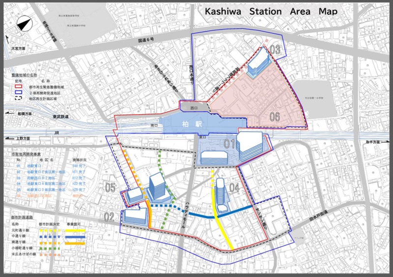 Kashiwa Station Area Map