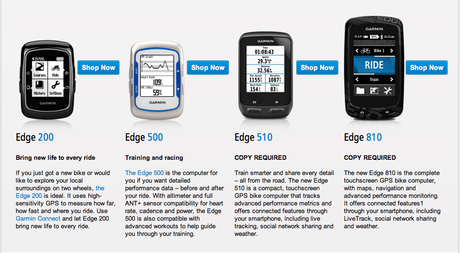 GARMIN Edge510&Edge810