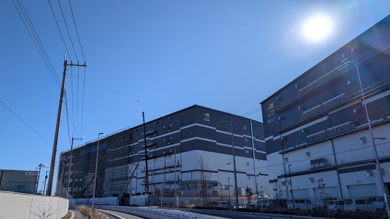 「柏インター西地区」で建設中の物流施設「Landport 柏II」の工事状況（2026年2月3日）
