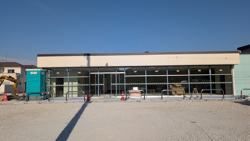 「デイリーヤマザキ 柏たなか店」跡地のコンビニ「セブン-イレブン 柏たなか西店」の工事状況（2025年12月8日）