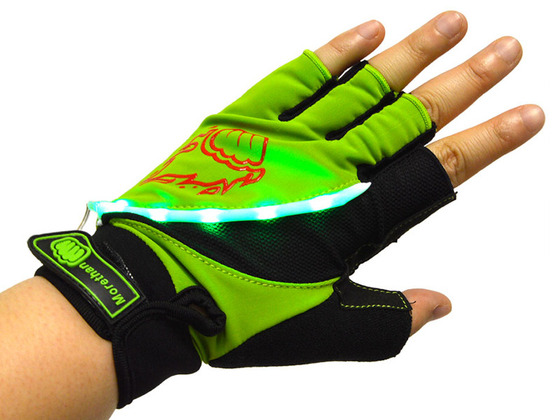 自転車用LEDグローブ